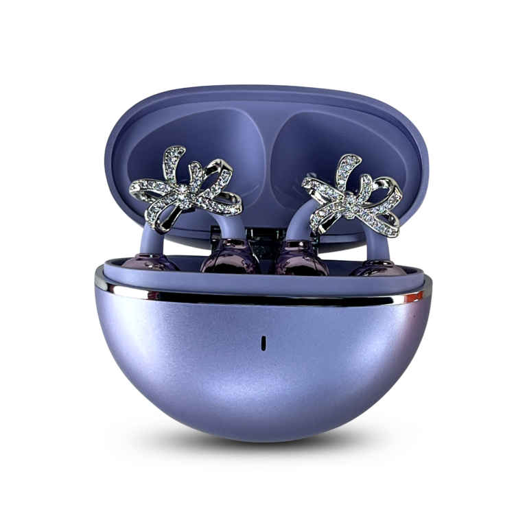 clip 04 purple color with flower jewelry